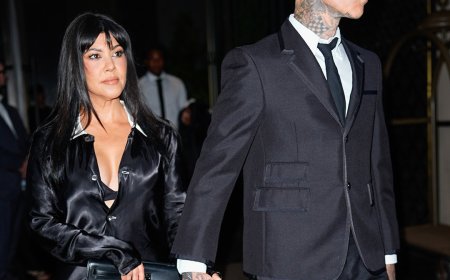 Kourtney Kardashian & Travis Barker Have Rare Red Carpet Date Night