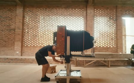 The world's largest instant camera is too big to fit on a plane. It's going on a world tour anyway