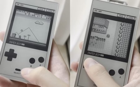 Designer turns discontinued E-Ink dev board into a 60Hz Game Boy handheld — dual-core chip runs at 100% to power handheld, 960x540 display employs ultra-low-cost ESP32-S3 microcontroller