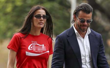 Indy Clinton shocks onlookers as she arrives at Federal Court in X-rated T-shirt alongside husband Ben Azar as he sues his former employer for alleged unfair dismissal