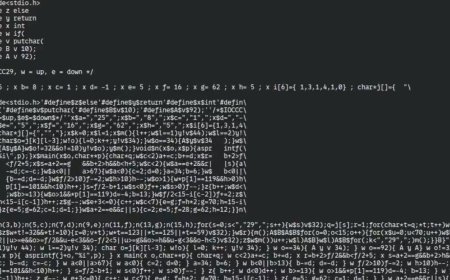 Pong game recompiles its own source code every frame — winning entry at IOCCC29 was generated by a custom compiler