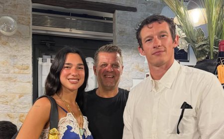 Dua Lipa and Callum Turner enjoy a low-key date night at a rustic trattoria as they take their 'la dolce vita' honeymoon to the Italian capital