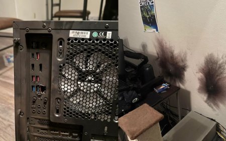 Lightning strike enters apartment through coaxial internet cable, blows up gamer's PC — surge causes extensive damage to motherboard, destroys router, and leaves burn marks on the wall