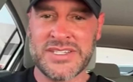 Katie Price's husband Lee Andrews gives Andy Burnham a pep talk over PM role and says they're 'in the same boat' - as he cashes in on 'notoriety' with £41 Cameo videos