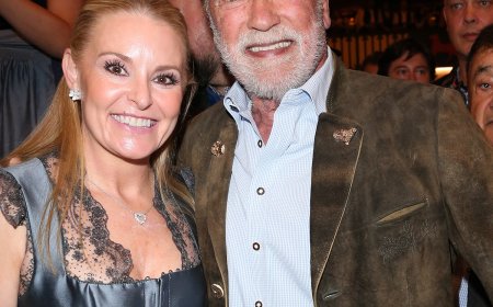 Arnold Schwarzenegger & Heather Milligan Make Rare Appearance