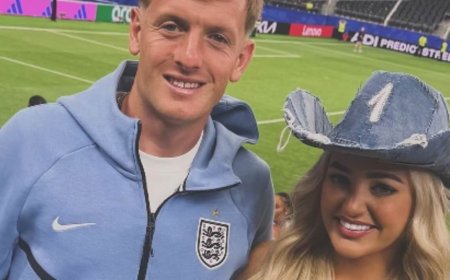 Megan Pickford shares sweet anniversary surprise from her husband Jordan to celebrate four years of marriage while the England goalie is away training for second World Cup tie