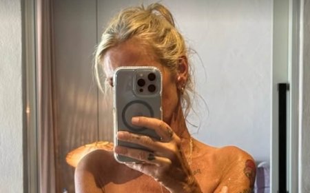 Ulrika Jonsson, 58, poses topless on girls' trip to Greece - after revealing she is working on 'reversing decades of skin damage'