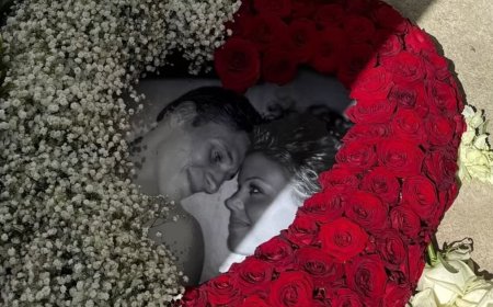 Chloe Lewis says her final goodbye to ex Jake Hall as she tells him 'I will love you forever' and kisses a portrait of the late star while dancing after his 'unconventional' funeral