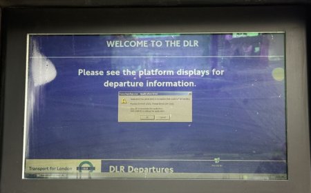 XP-era Windows spotted haunting London's driverless railway