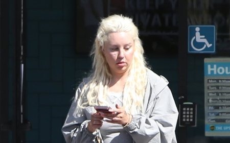 Amanda Bynes shows off Ozempic weight-loss transformation in gray romper after sharing plans to get gold TEETH