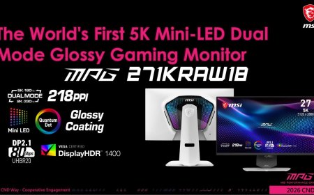 MSI, Gigabyte debut new 5K 27-inch Mini-LED monitors with 2,304 dimming zones and glossy panel — both models double the native 180 Hz refresh rate to 330 Hz at 1440p