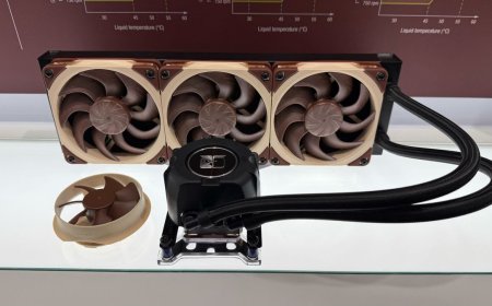 Noctua's first-ever AIO features a silenced Asetek Emma V2 pump and NF-A12/14 fans — 240mm NL-LC1 starts at around $250, could cost $325 for 420mm cooler