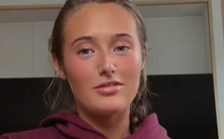 Venezuela Fury, 16, tries her hand at cooking as she whips up an 'easy' rice pudding in her new caravan kitchen after being 'in talks for huge fly on the wall TV series'