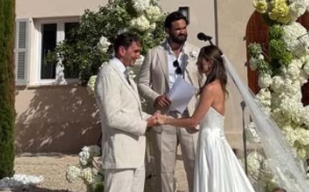 Made In Chelsea's Emily Blackwell marries Jordan Oldershaw in second Mallorca ceremony attended by her former co-star pals