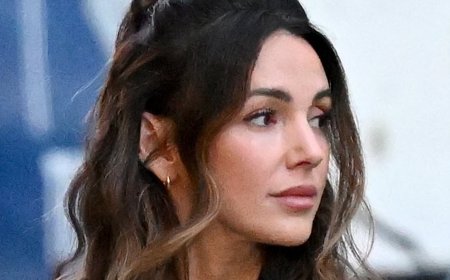 Michelle Keegan rows with a student as she gets into character to shoot tense scenes for new Harlan Coben thriller The Woods on location in Manchester