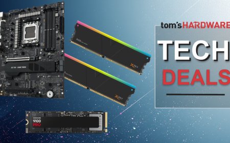 Save $447 on this 3-item combo from Newegg - just $1,082 buys a speedy, huge 4TB Samsung 9100 Pro SSD, 32GB DDR5 RAM, and an Asus TUF Gaming X870E-Plus motherboard during Prime Day sales