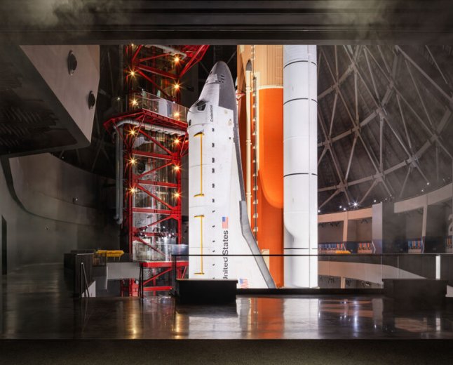 We got a sneak peek of the final space shuttle set to go on public display