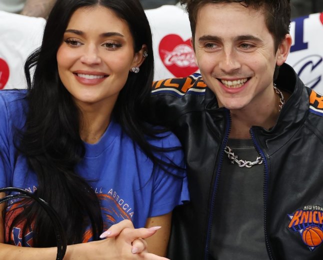 Kylie Jenner, Timothée Chalamet Match in Denim Looks for NBA Finals