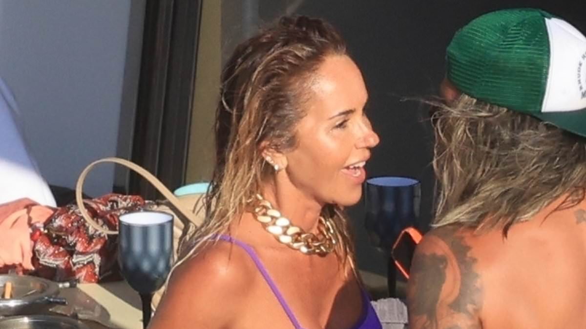 Ciggie-smoking Pip Edwards lets loose in Mykonos like no one is watching: Who's who of socialites - including a skinny Shelley Sullivan - party on a yacht for wild Euro summer