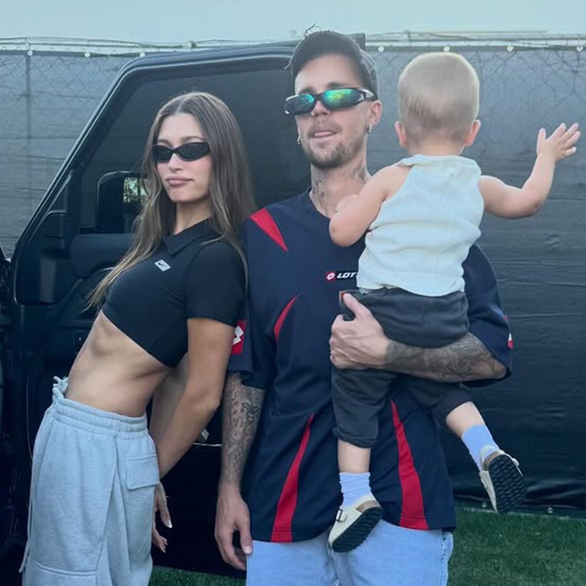 Hailey Bieber, Justin Bieber's Son Jack Walks in New Photos
