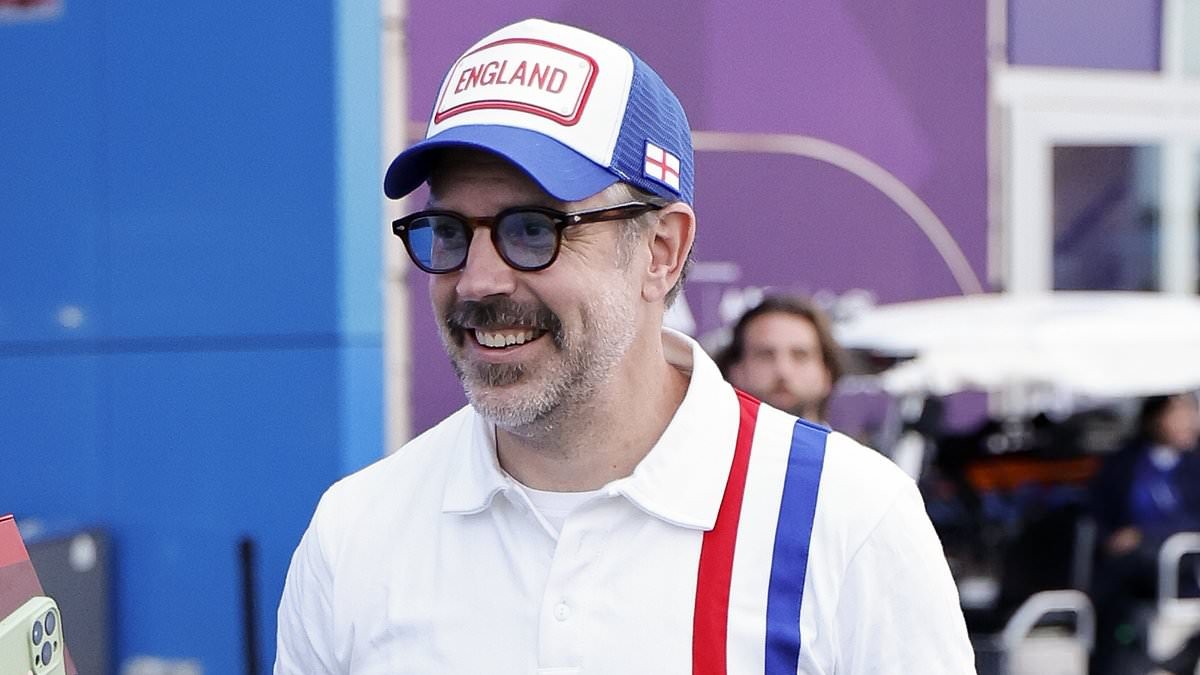 US stars jump on the Three Lions' bandwagon: Jason Sudeikis and Alexandra Daddario lead the A-listers throwing their support behind England in the World Cup
