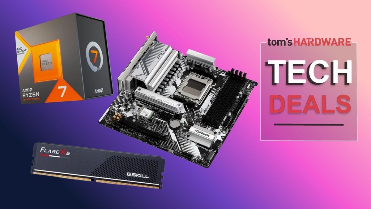 Get AMD’s new Ryzen 7 7700X3D with 16GB of RAM and a motherboard for just $450 — save 31% on a B650M Micro ATX and G.Skill DDR5 for an epic small build