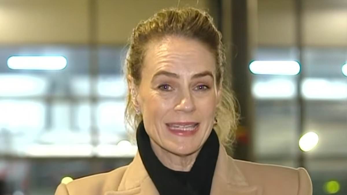 Thieves attempt to steal Today show reporter Christine Ahern's camera gear during live cross in Melbourne