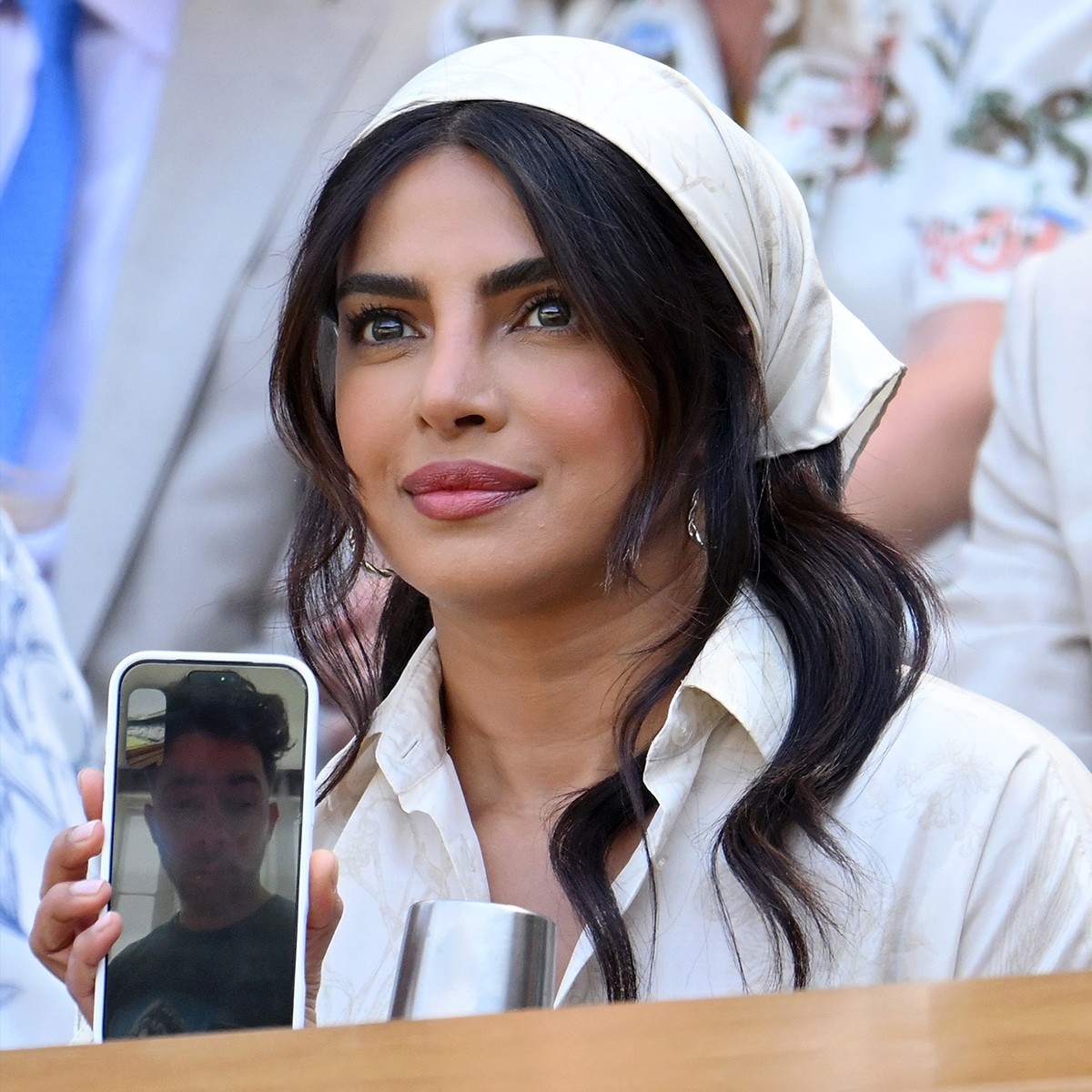 Priyanka Chopra FaceTimes Nick Jonas Mid-Wimbledon in Iconic Photos