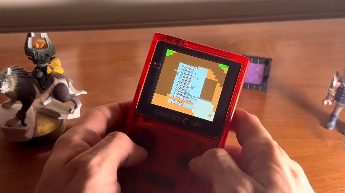Minecraft shown running on Game Boy Color and Game Boy in 3D with textures — developer coaxed 3D look out of barely-there hardware