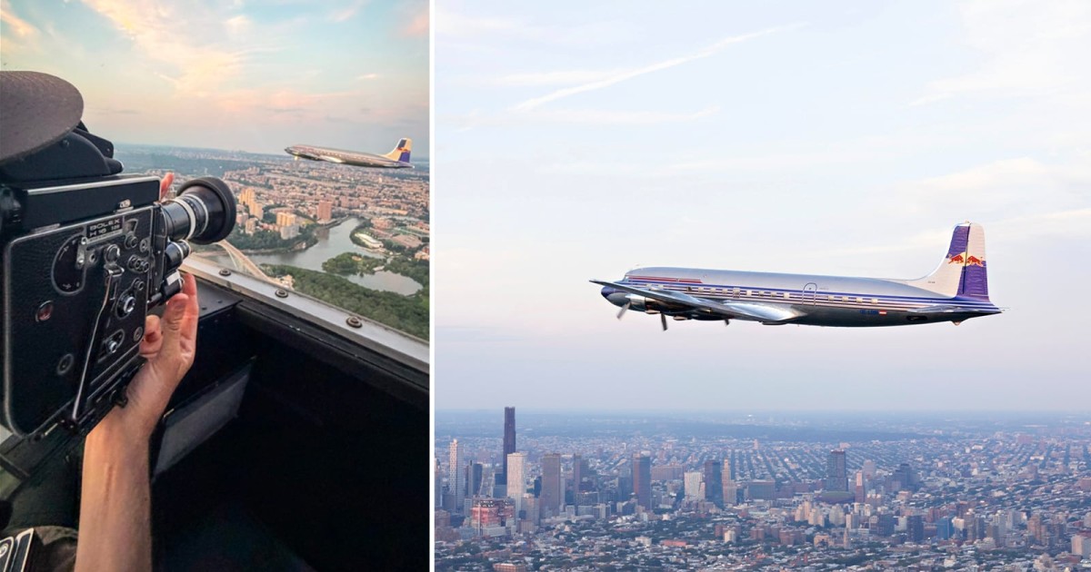 Red Bull Used a Vintage Camera to Film a 68-Year-Old Plane’s Historic Return to American Skies