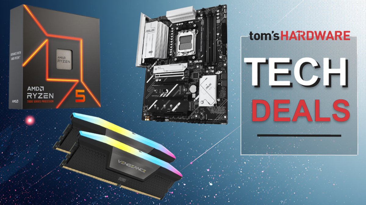 Get 16GB DDR5 for less than $260 in this B&H RAM bundle deal for an AMD AM5 build — save $119 on this PC parts kit that includes a Ryzen 5 CPU and an Asus B650E motherboard