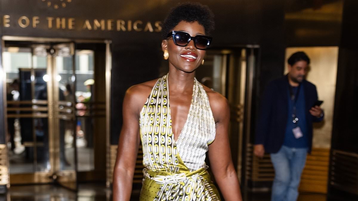 Beaming Lupita Nyong'o wows in a plunging dress as she wins rave reviews for The Odyssey after backlash over Christopher Nolan's casting choices