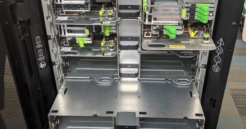 MiTAC unveils liquid-cooled 52U rack packing 96 AMD GPUs into a single unit