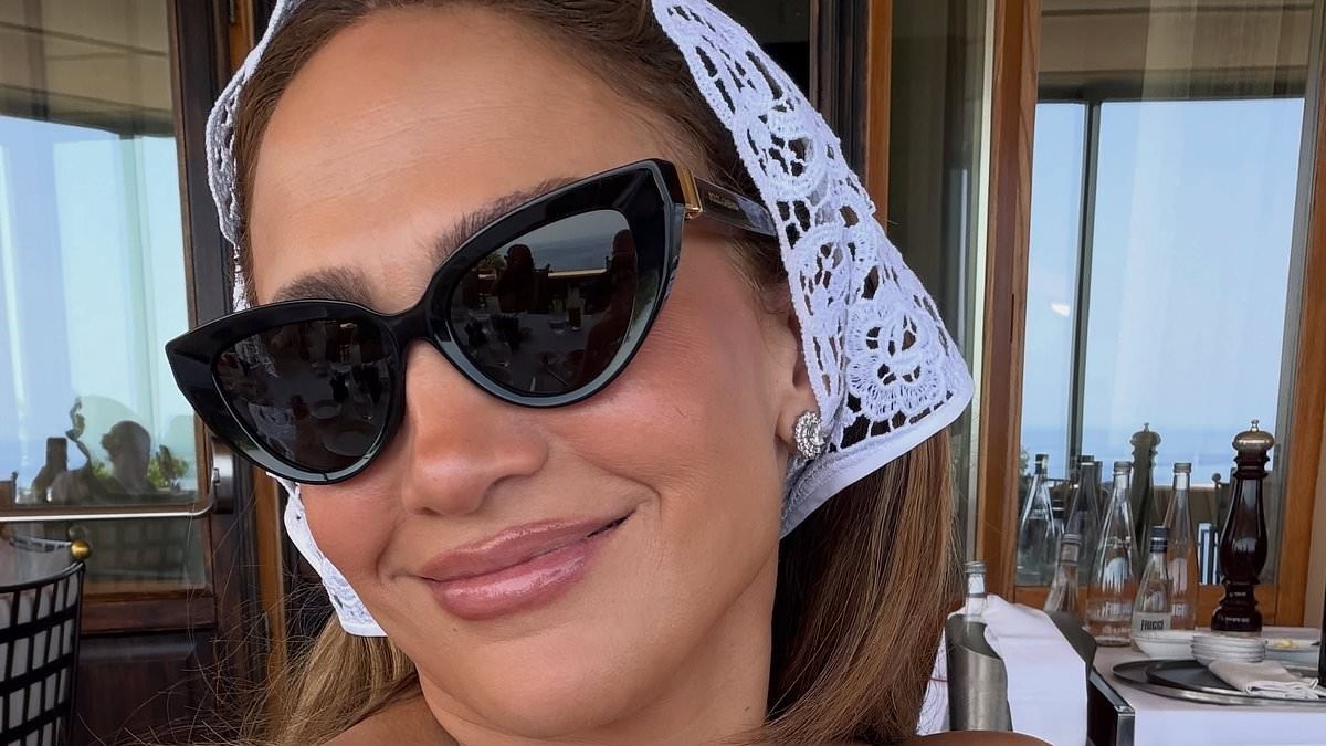 Single Jennifer Lopez posts busty selfies two days before what would've been her and ex Ben Affleck's fourth wedding anniversary