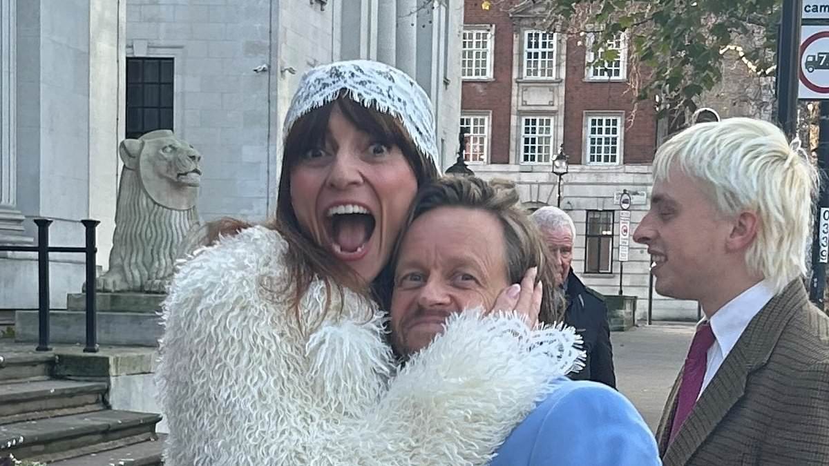Davina McCall gets married again! Presenter ties the knot with hairdresser Michael Douglas in a lavish celebration at their Kent home - seven months after first nuptials