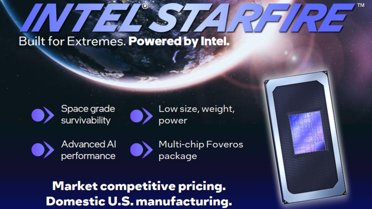 Intel's new space-grade Starfire chip is a Panther Lake SoC that puts an 18A CPU into orbit — chip designed for the US government leverages Intel 3 for the GPU