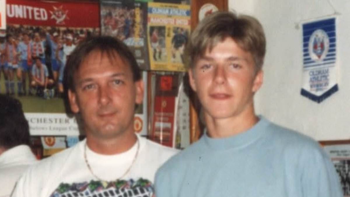 David Beckham, 51, looks just like son Cruz, 21, in throwback snap as he celebrates his father Ted's birthday