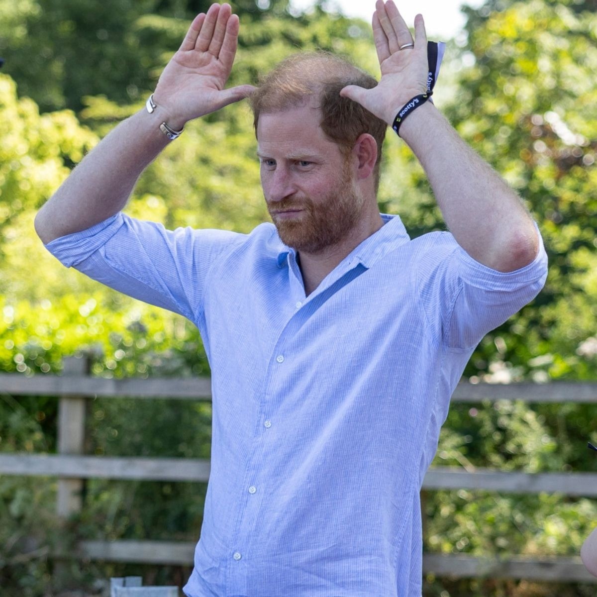 Prince Harry Has Hilarious Mishap With a Goat During Yoga Session
