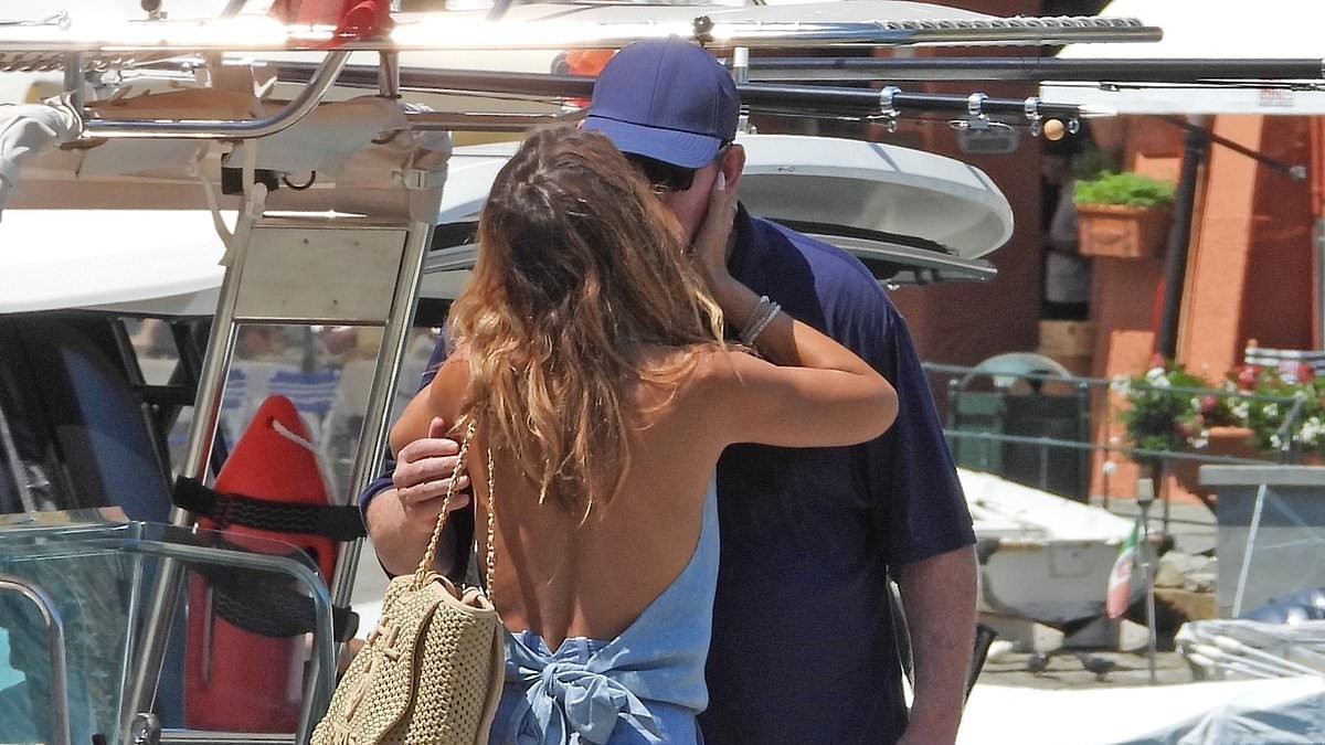 James Packer packs on the PDA in Portofino after getting engaged for the fifth time to model Kylie Lim - as they soak up the sun on the billionaire's superyacht