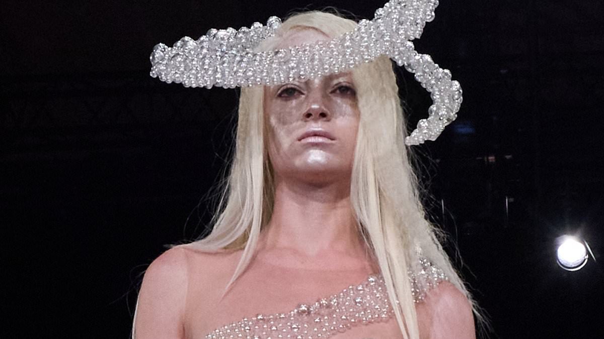 Naomi Watts' transgender daughter Kai Schreiber walks the runway at Paris Fashion Week - after her family friend Sunday Rose models for Dior