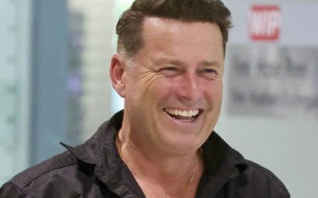 Karl Stefanovic shares a glimpse of his diary as the former Today host is seen arriving back in Sydney following an interview with controversial figures Adrian Portelli and Mick Gatto