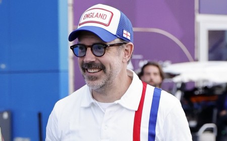 US stars jump on the Three Lions' bandwagon: Jason Sudeikis and Alexandra Daddario lead the A-listers throwing their support behind England in the World Cup