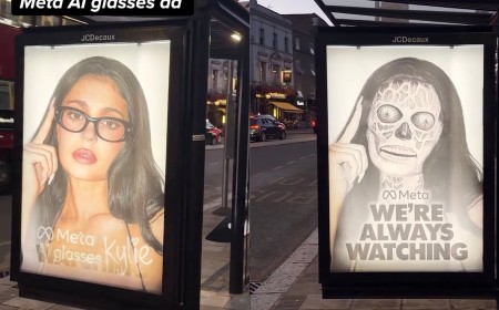 Kylie Jenner’s Meta Smart Glasses Parodied in Guerrilla Lenticular Ad