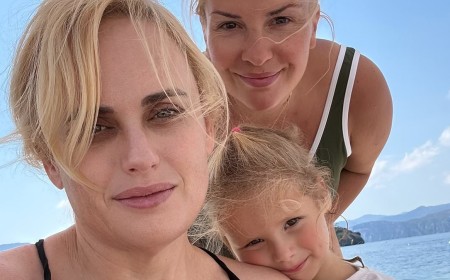 Rebel Wilson shares first family photo two months after welcoming her second child with wife Ramona Agruma: 'My loves'