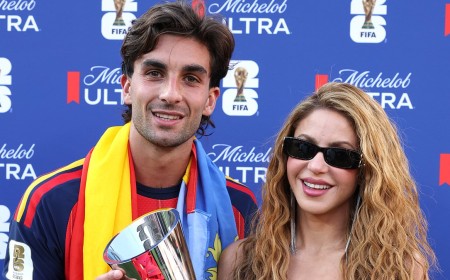 Shakira cozies up to Spain's sexy goalscorer Ferran Torres... after split from soccer star ex Gerard Pique