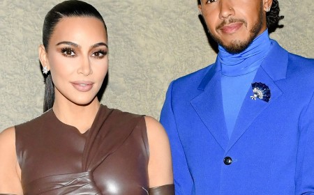 Kim Kardashian's Boyfriend Lewis Hamilton Spends Time With Her Kids