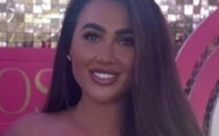 Lauren Goodger stuns in a strapless black playsuit as she throws daughter Larose a princess-themed party for her 5th birthday