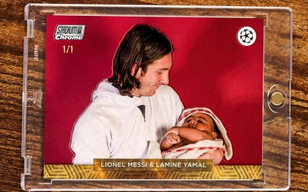 Topps to Release One-of-a-Kind Card Featuring Iconic Photo of Lionel Messi and Baby Lamine Yamal