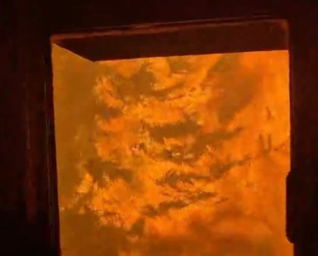 Terrifying Footage Shows Views From Inside a Train During Canadian Wildfires