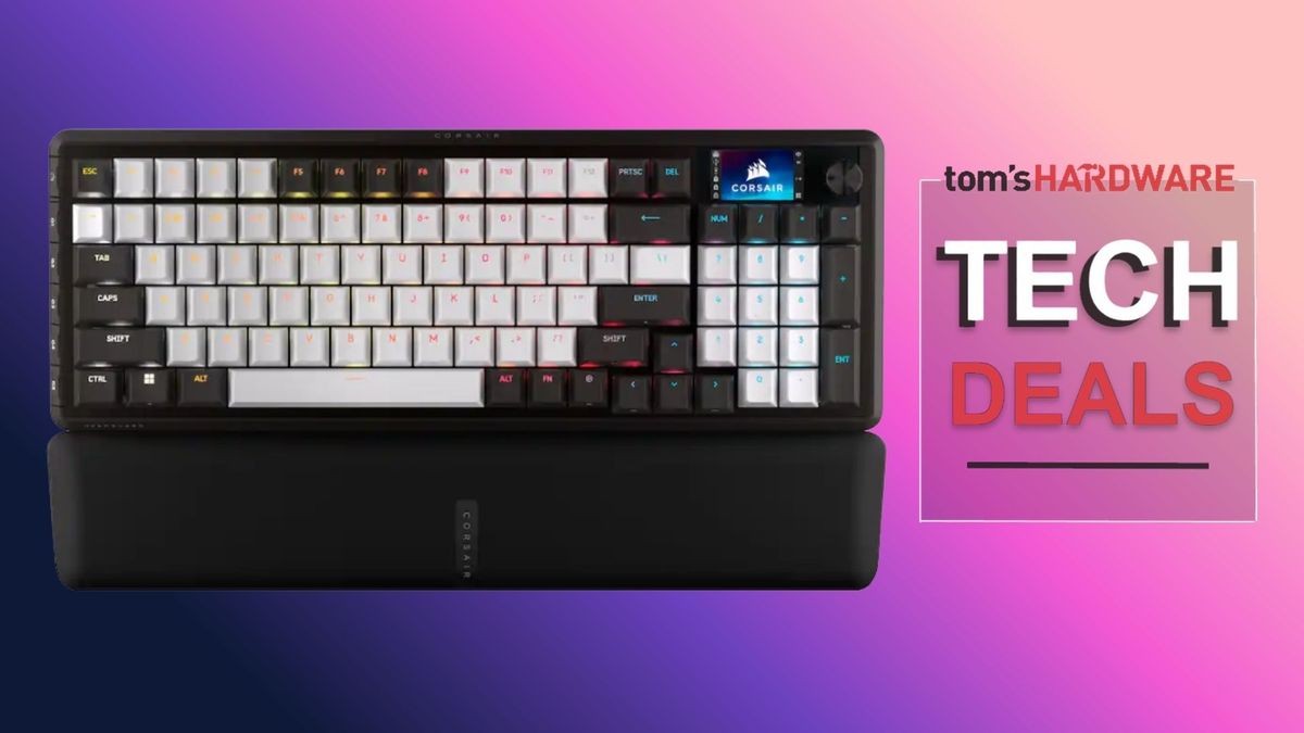 Save $60 on Corsair's impressive 96% gaming keyboard with Elgato Stream Deck integration — the Vanguard 96 RGB features pre-lubed mechanical switches, sound dampening, a color LCD screen, and a full-size number pad